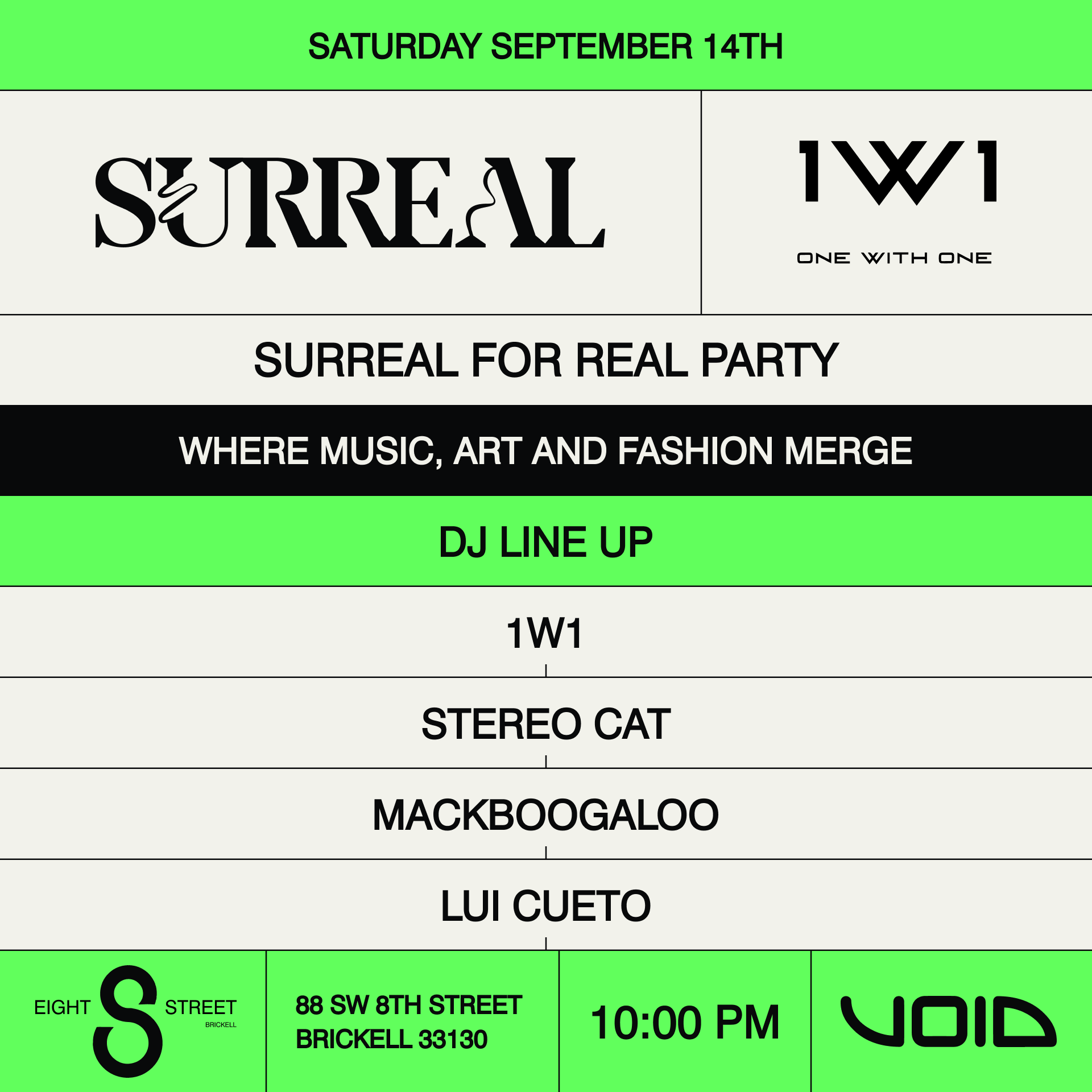 SURREAL FOR REAL PARTY
