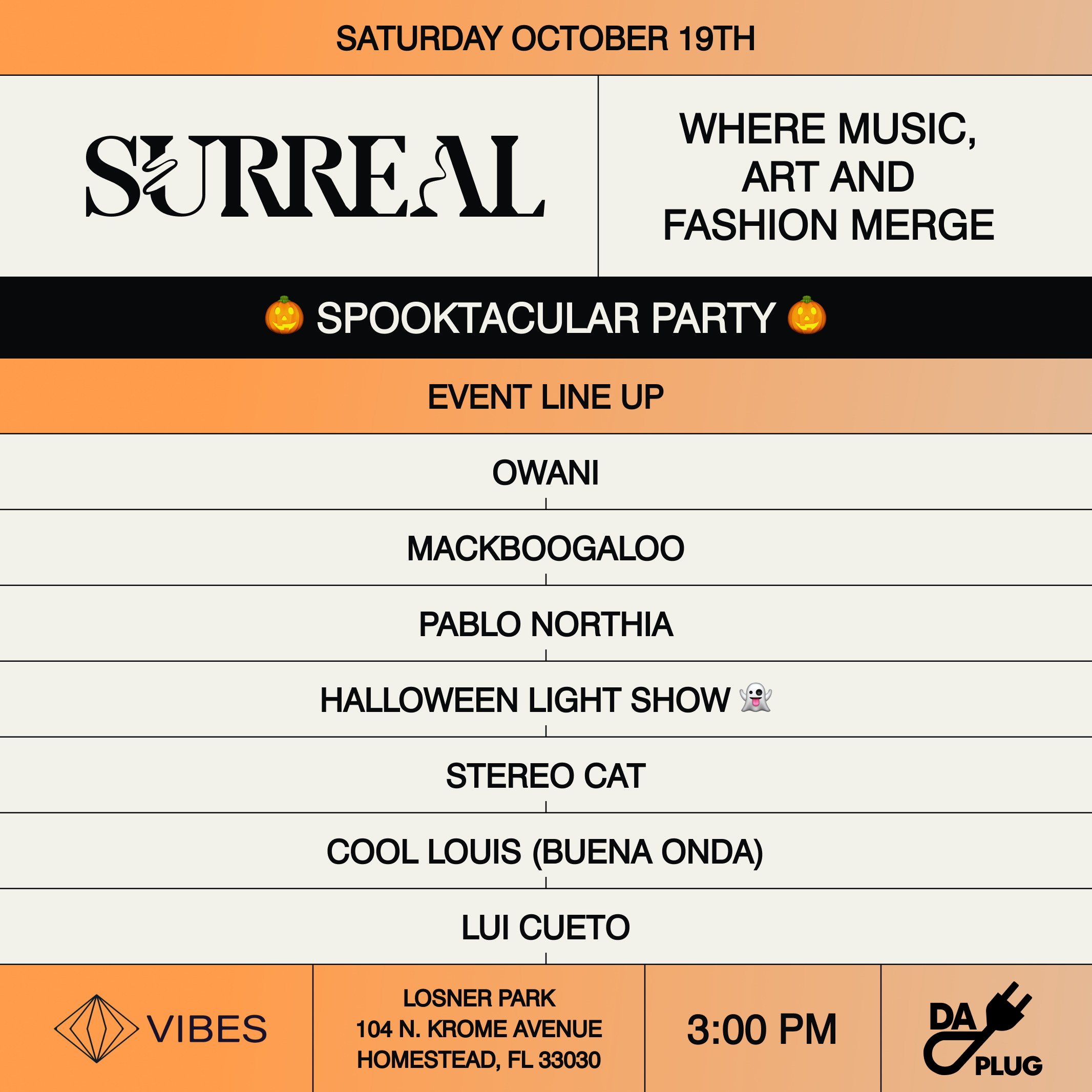 SURREAL SPOOKTACULAR PARTY