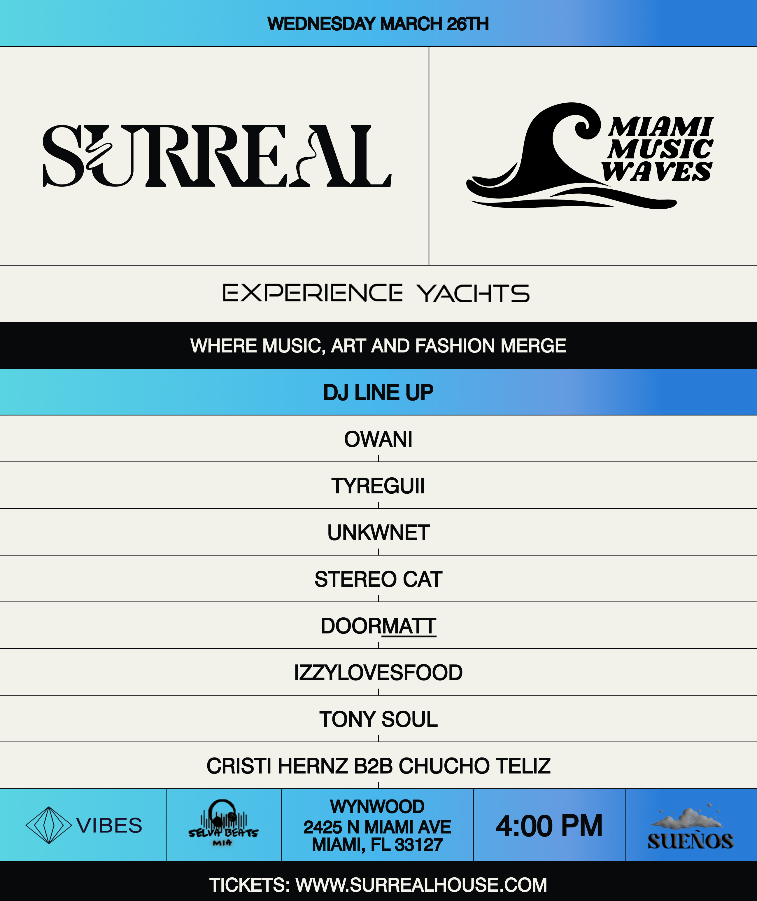 Miami Music Waves - Friends & Family ❤️